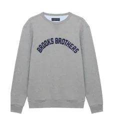 Свитшот с принтом логотипа и круглым вырезом