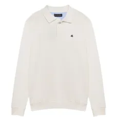 Трикотажное хлопковое поло в рубчик