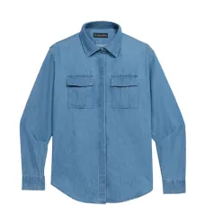 Рубашка свободного кроя с карманом