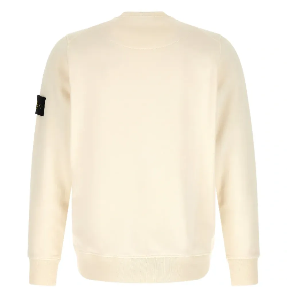 Свитшот с круглым вырезом и нашивкой-логотипом