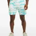 Шорты цвета морской волны с волнообразным окрашиванием