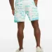 Шорты цвета морской волны с волнообразным окрашиванием