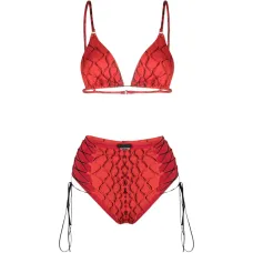 Загорелый бикини с завязками по бокам