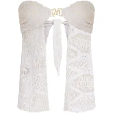 Бандо-топ с металлической отделкой