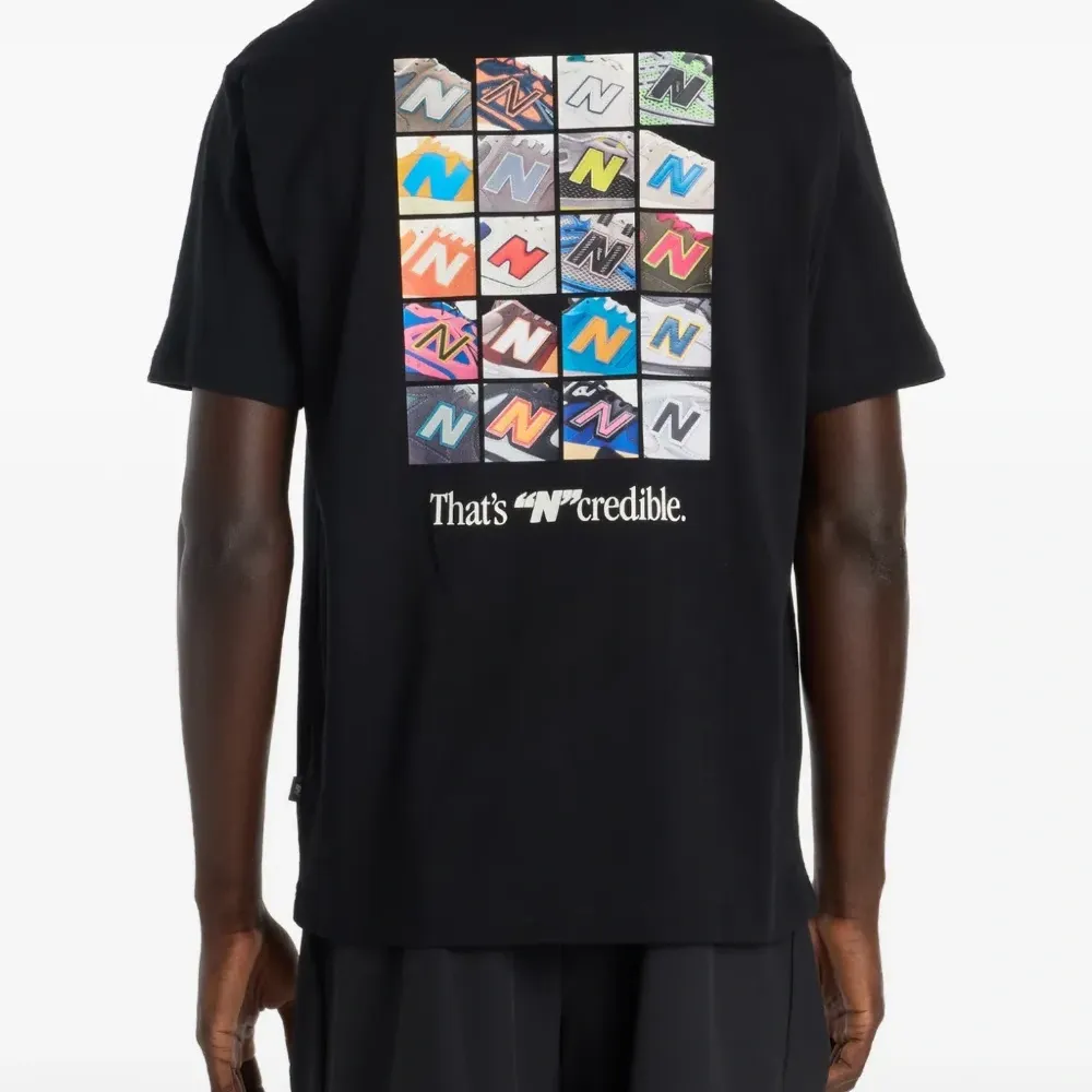 Футболка с графическим принтом "N Collage"