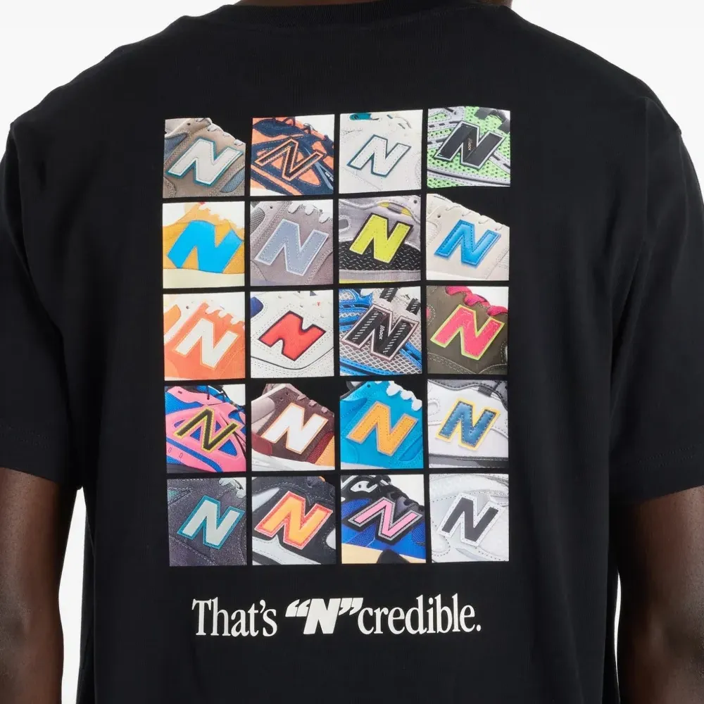 Футболка с графическим принтом "N Collage"