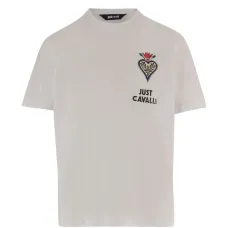 Футболка с короткими рукавами и принтом в виде сердца