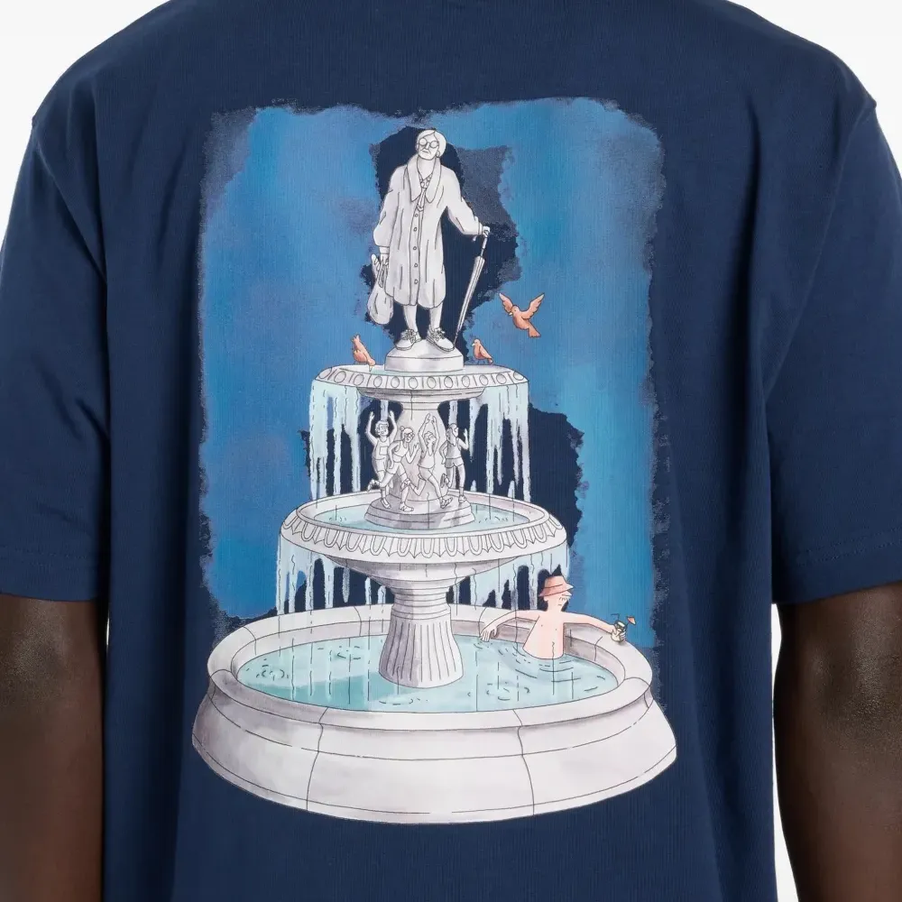 Футболка с принтом "Фонтан"