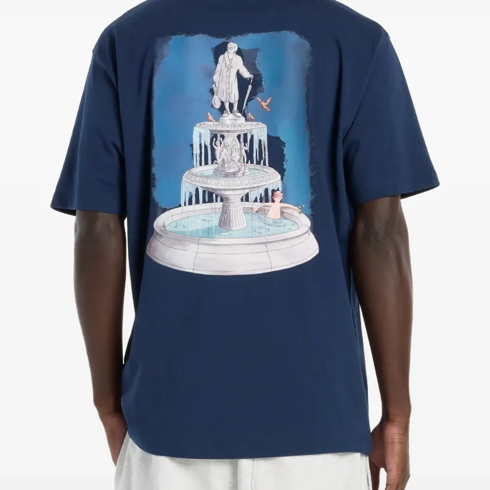 Футболка с принтом "Фонтан"