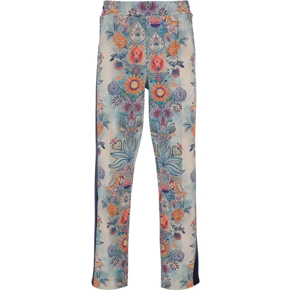 Брюки с боковыми полосами и узором Брюки с боковыми полосами и узором