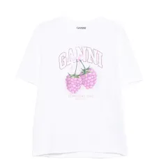 Футболка с принтом "малина" Футболка с принтом "малина"