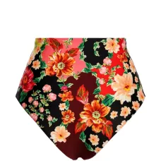 Купальные трусы с завышенной талией и цветочным принтом Alicia