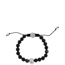 Браслет с черепом из камня Браслет с черепом из камня