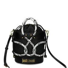 Сумка-ведро с узором под змеиную кожу