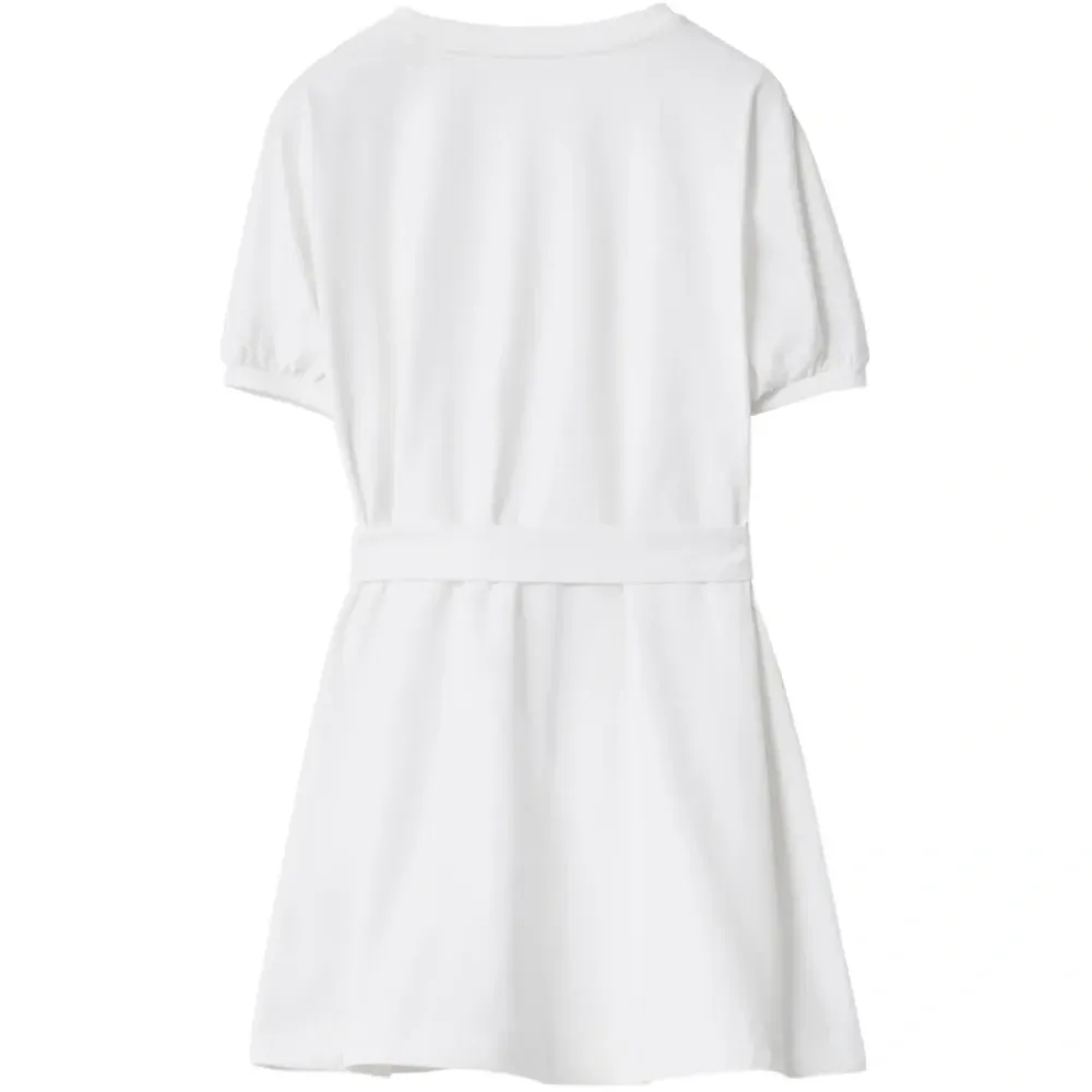 Хлопковое платье-футболка с отделкой