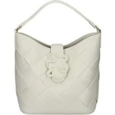 Плетёная сумка с деталями в виде змеи Плетёная сумка с деталями в виде змеи