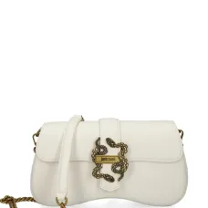 Плечевая сумка с пряжкой и змеиным принтом Плечевая сумка с пряжкой и змеиным принтом