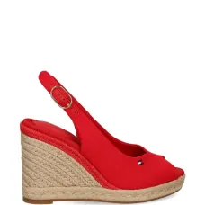 Эспадрильи на каблуке с открытой пяткой