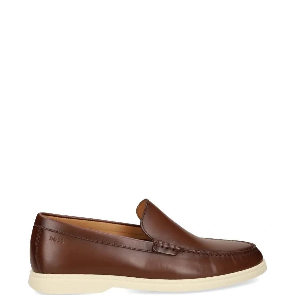 Лоферы из прошитой кожи