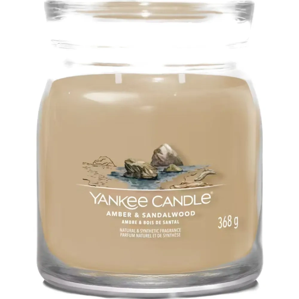 Средняя свеча с амброй и сандалом