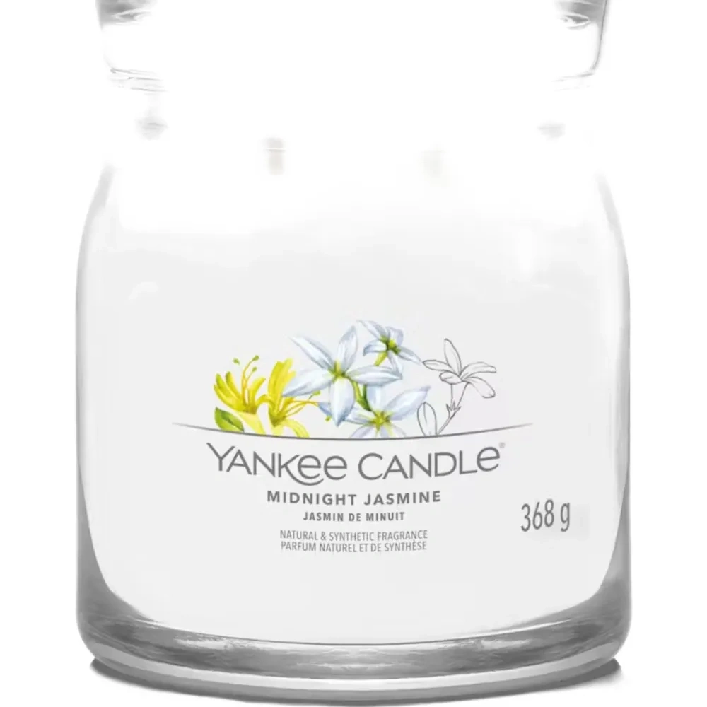 Свеча средней размера с ароматом полуночного жасмина