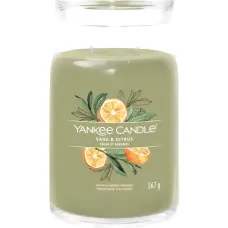 Большая свеча с шалфеем и цитрусом