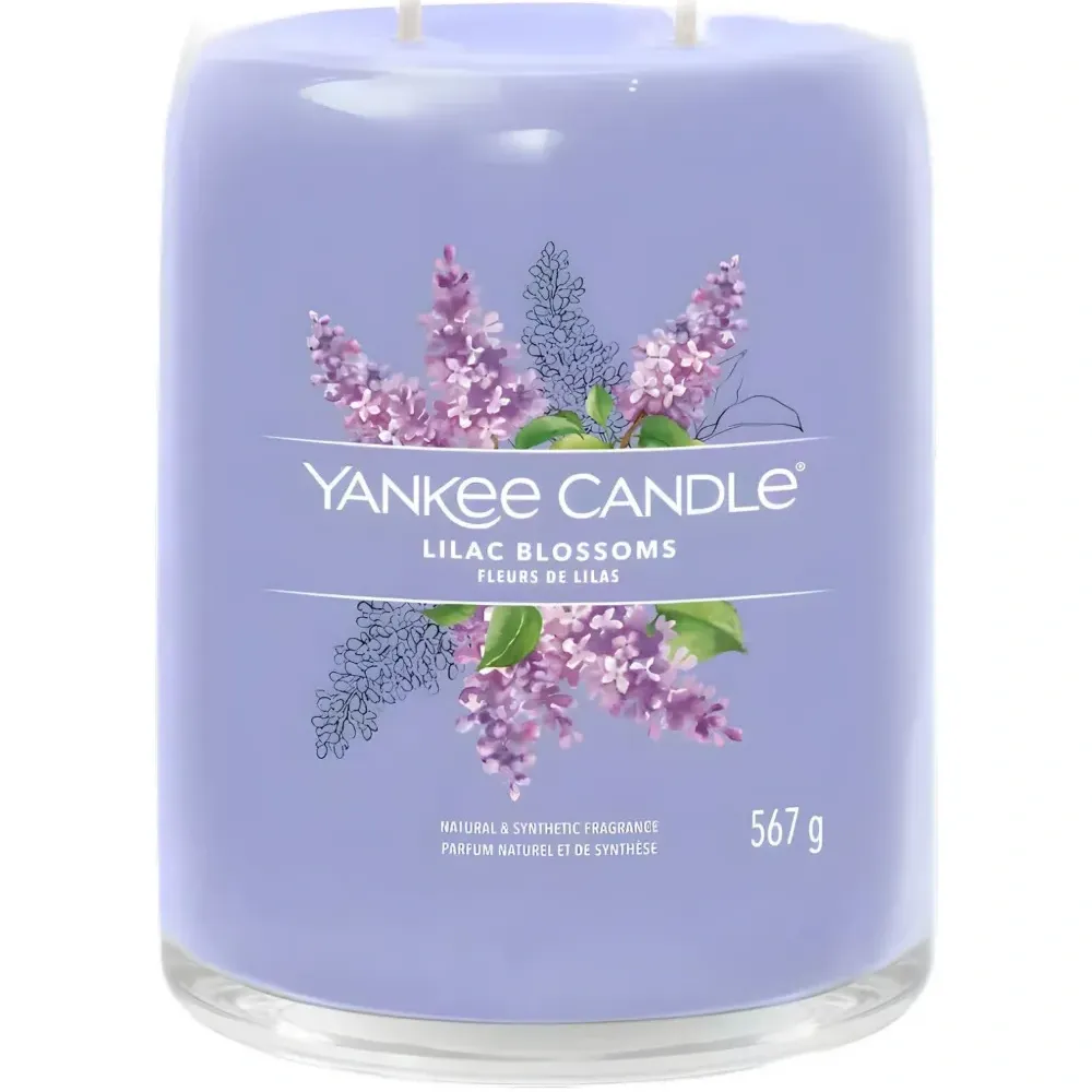 Большая свеча с ароматом сирени