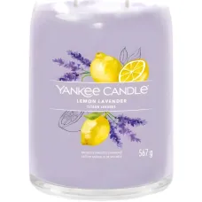 Большая свеча с ароматом лимона и лаванды