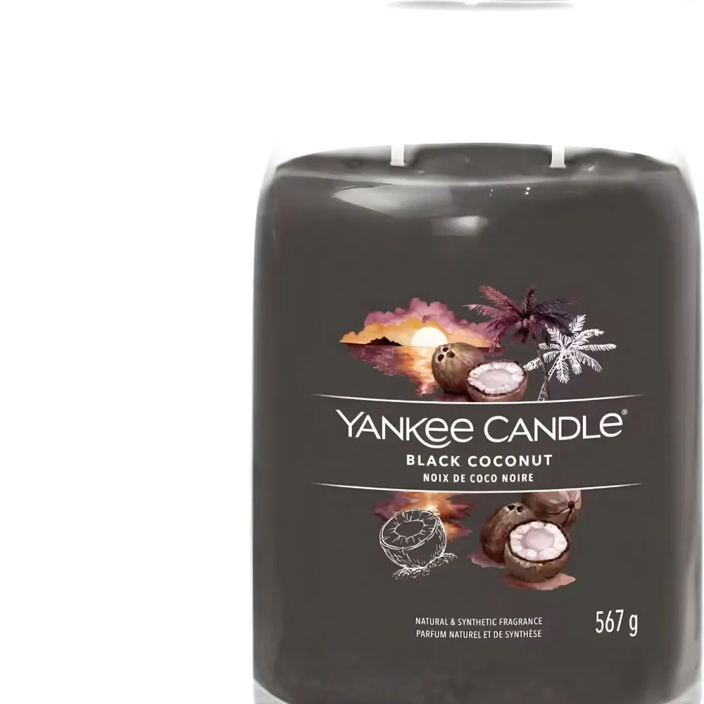 Большая черная свеча Coconut