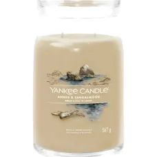 Большая свеча с янтарём и сандалом