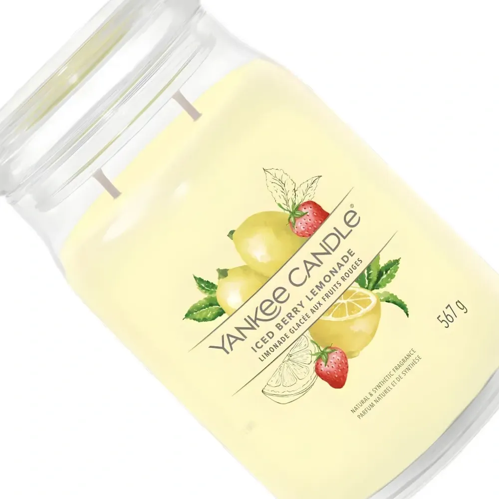Большая свеча с ароматом ягодного лимонада со льдом