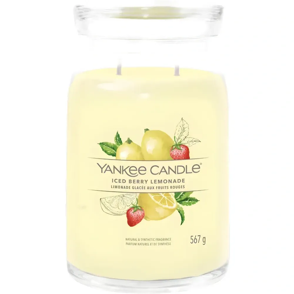 Большая свеча с ароматом ягодного лимонада со льдом