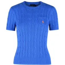 Вязаный топ с плетёным узором