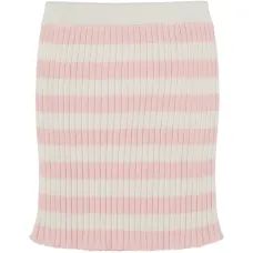 Юбка в полоску с ребристой текстурой