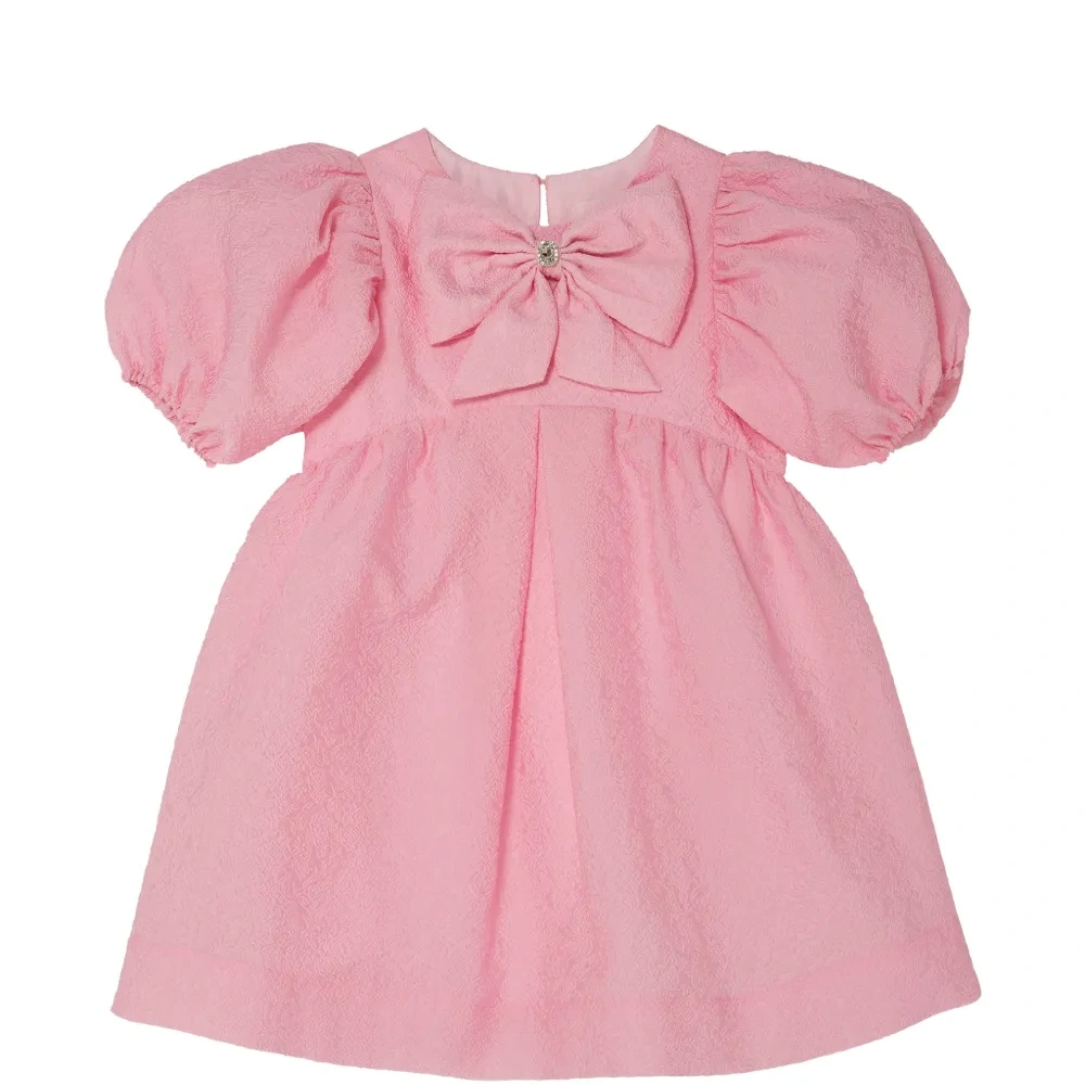 Платье Soléne с пышными рукавами и бантом