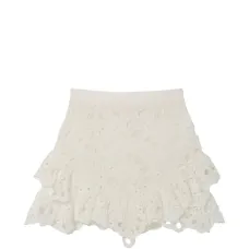 юбка La Croisette с оборками и вышивкой