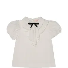 Топ с рюшами и бантом