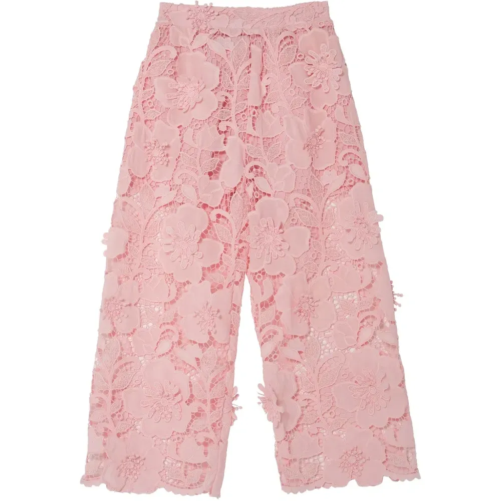 Брюки из кружева с цветочным узором Riviera