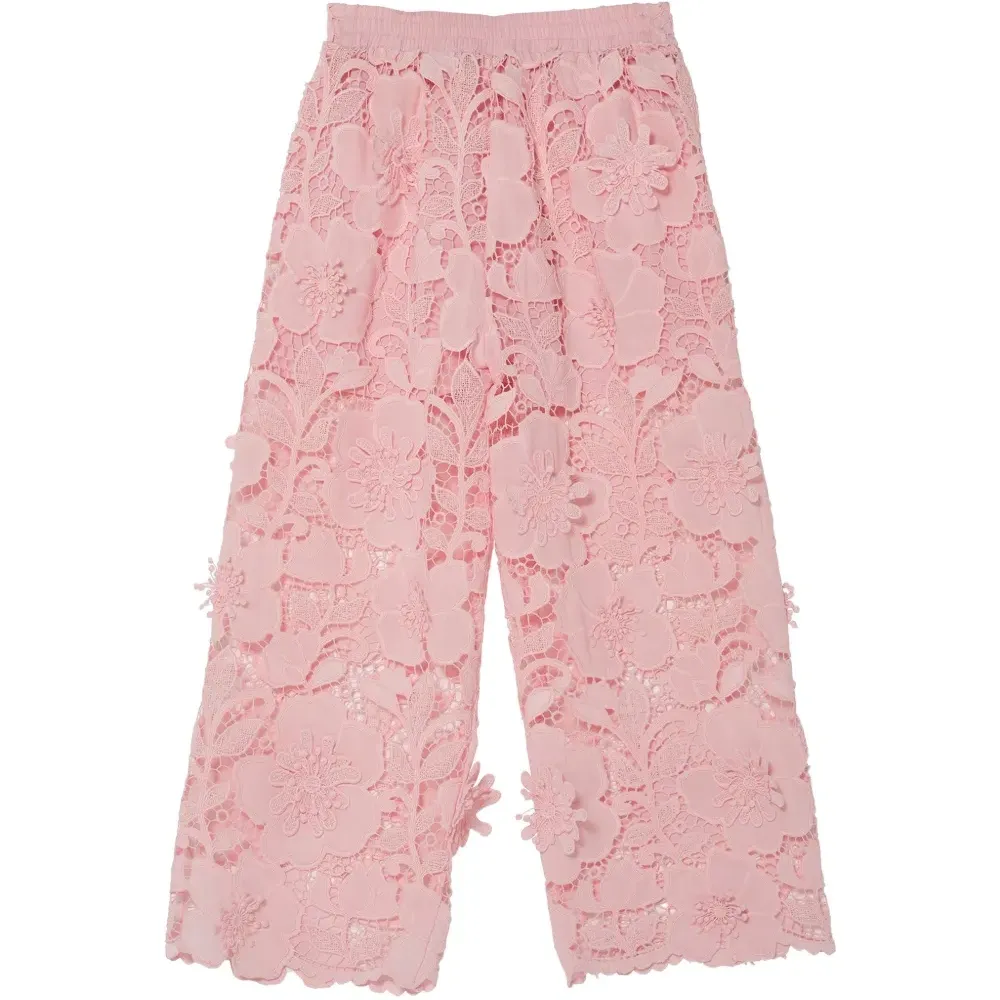 Брюки из кружева с цветочным узором Riviera