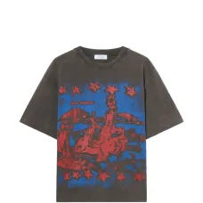 Футболка с графическим принтом и короткими рукавами