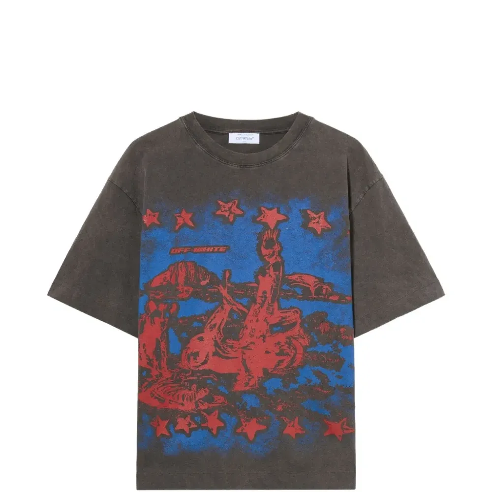 Футболка с графическим принтом и короткими рукавами