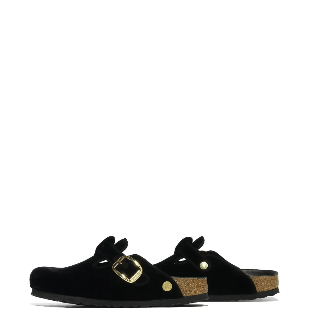 Мюли с большой пряжкой