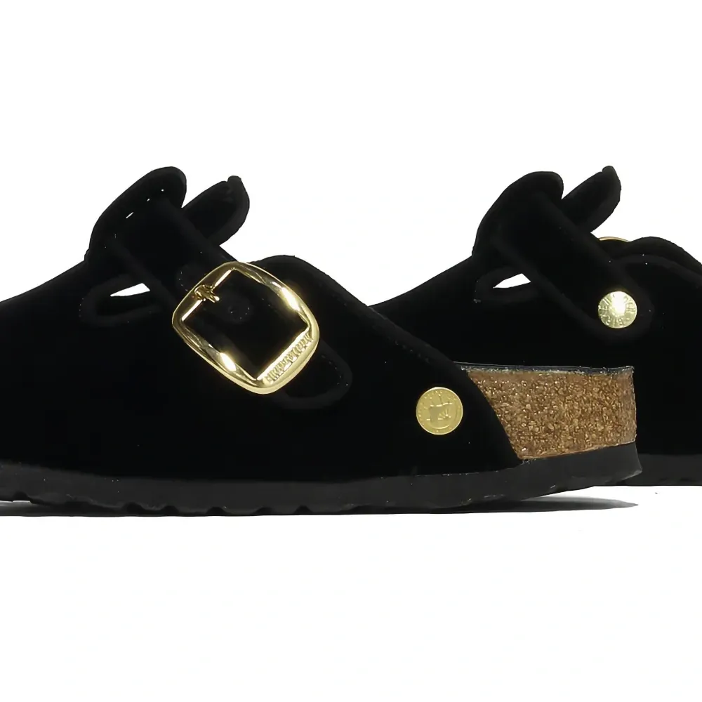 Мюли с большой пряжкой