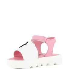 Сандалии с цветочными аппликациями