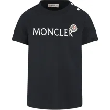 Футболка с логотипом и пуговицами