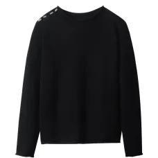 Свитер с застежками на плече Свитер с застежками на плече