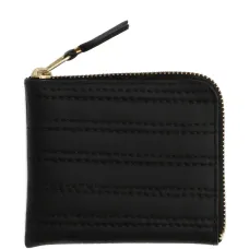 Кошелек на молнии с простроченными деталями