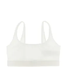 Белый спортивный бюстгальтер