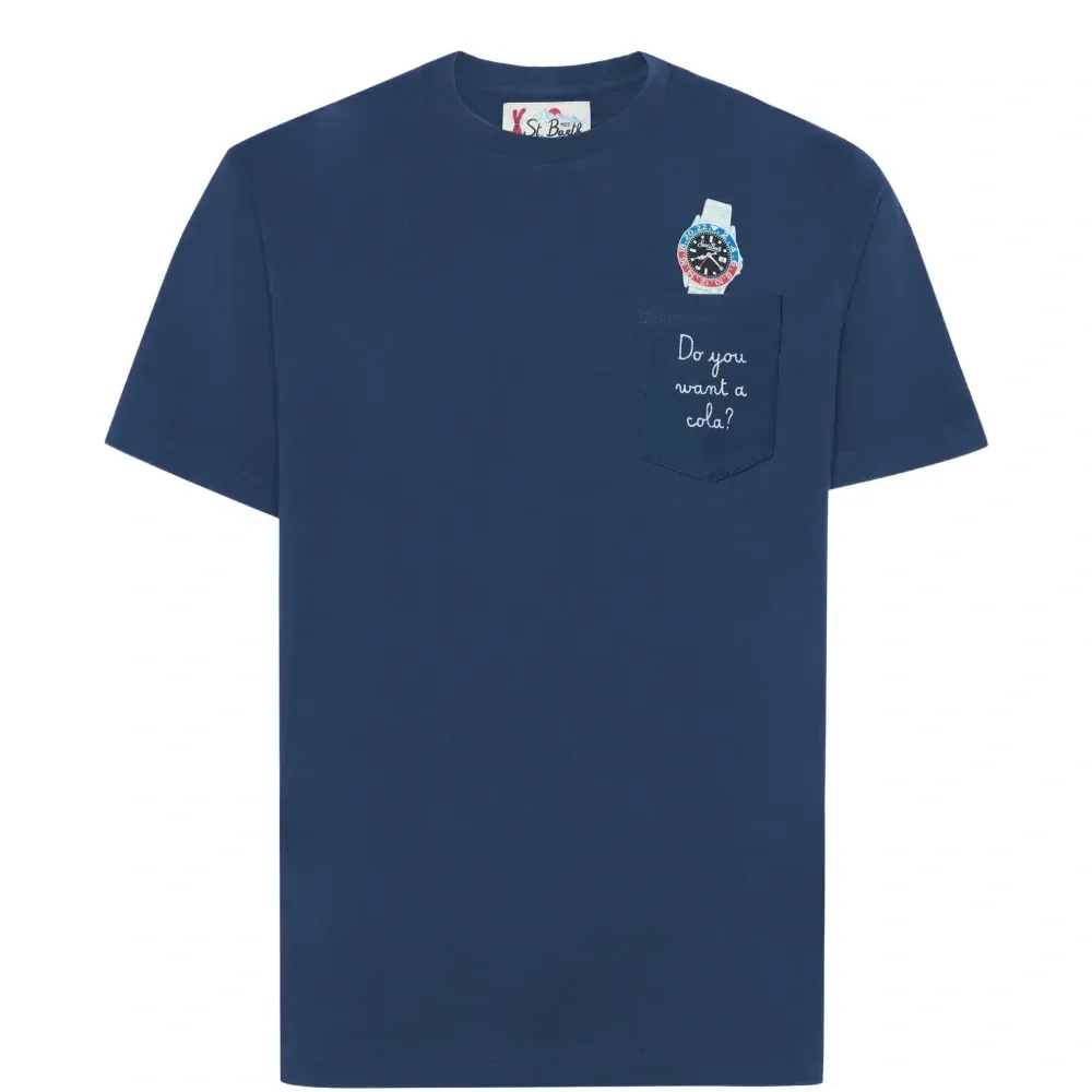 Футболка Connor с принтом часов и нагрудным карманом