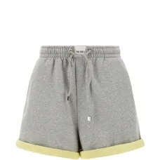 Серые шорты на шнурке